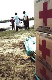 Red Cross relief supplies